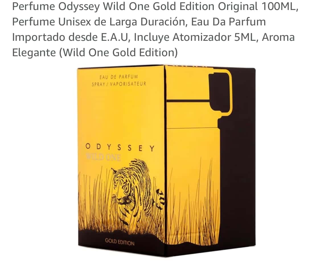 PERFUME ODYSSEY WILD ONE GOLD EDITION 1 PERFUME ODYSSEY WILD ONE GOLD EDITION